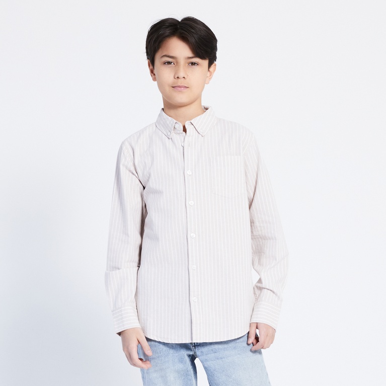 Shirt "Oxford Striped Star" Beige